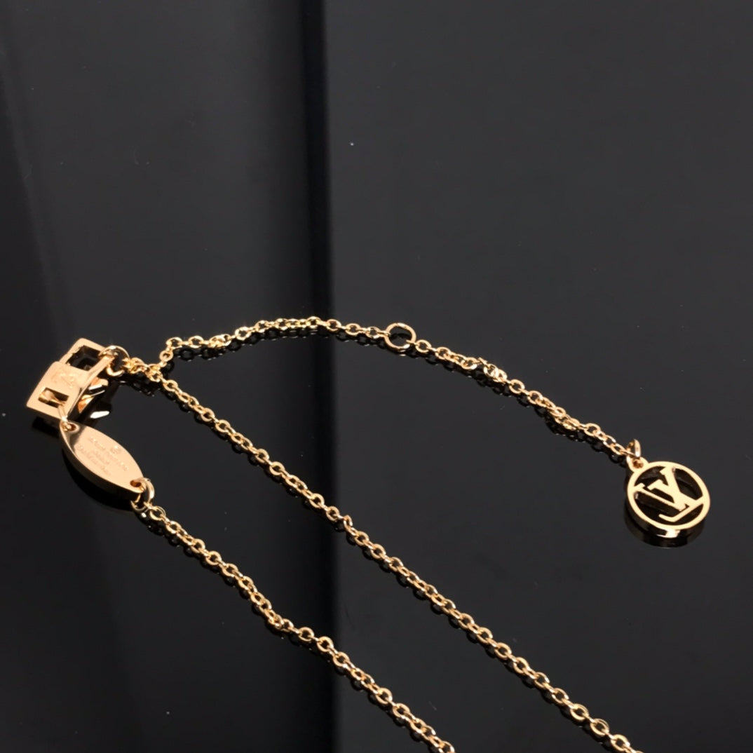 ¡®Veyra Jewelry¡¯COLOR BLOSSOM PINK MOP SUN GOLD NECKLACE