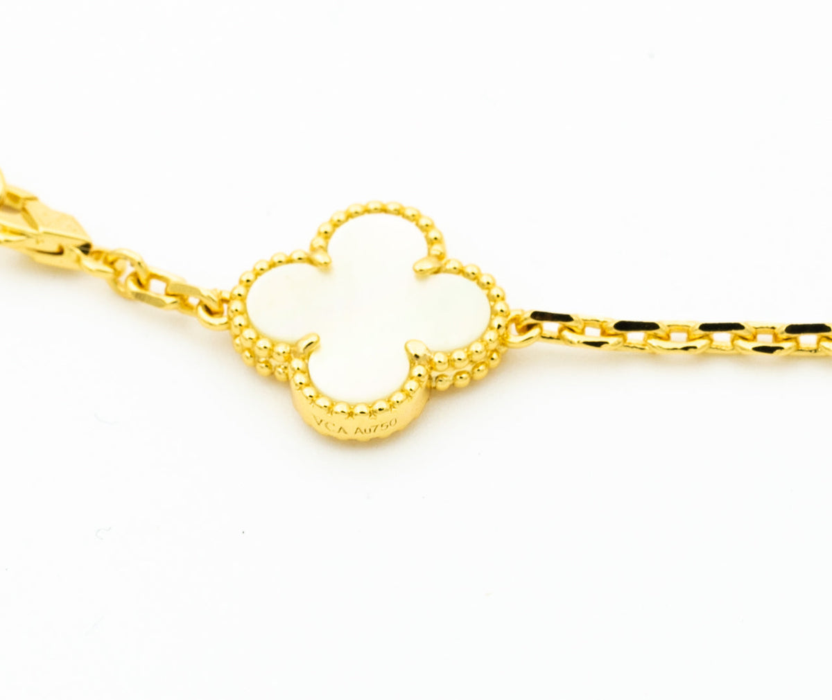 ¡®Veyra Jewelry¡¯CLOVER BRACELET 5 MOTIFS ONYX MOP
