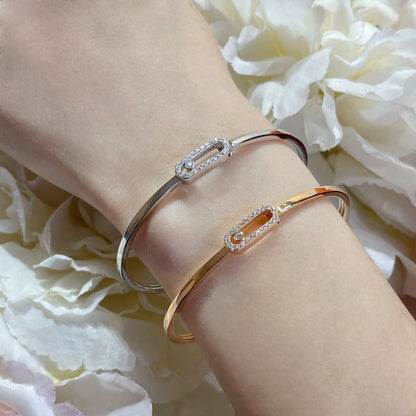 [Veyra Jewelry]Move Uno pavé flex bangle medium