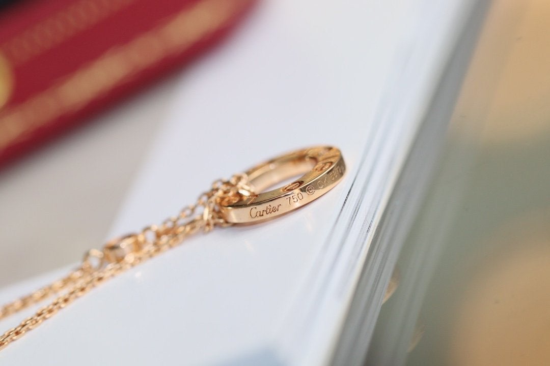 ¡®Veyra Jewelry¡¯LOVE NECKLACE ADJUSTABLE ROSE GOLD 2 DIAMOND