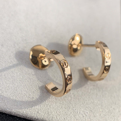 ¡®Veyra Jewelry¡¯LOVE EARRINGS 2.65MM PINK GOLD