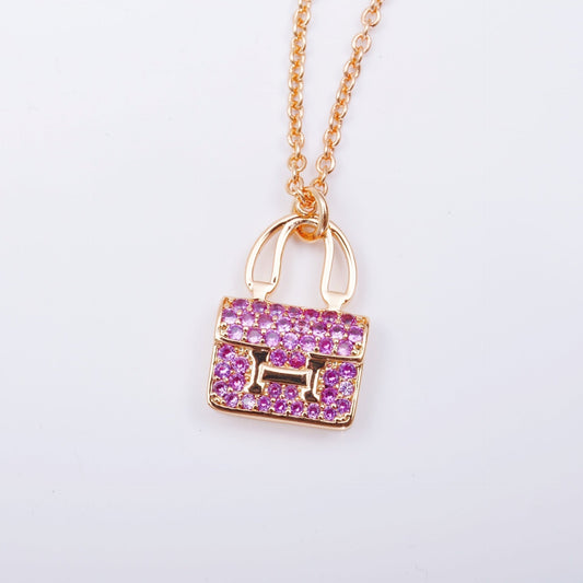 ¡®Veyra Jewelry¡¯CONSTANCE PEDANT PURPLE DIAMOND NECKLACE