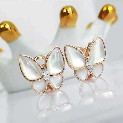 ¡®Veyra Jewelry¡¯BUTTERFLY MOP DIAMOND EARRINGS