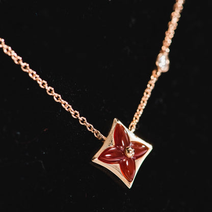 ¡®Veyra Jewelry¡¯STAR NECKLACE PINK GOLD 1 DIAMOND
