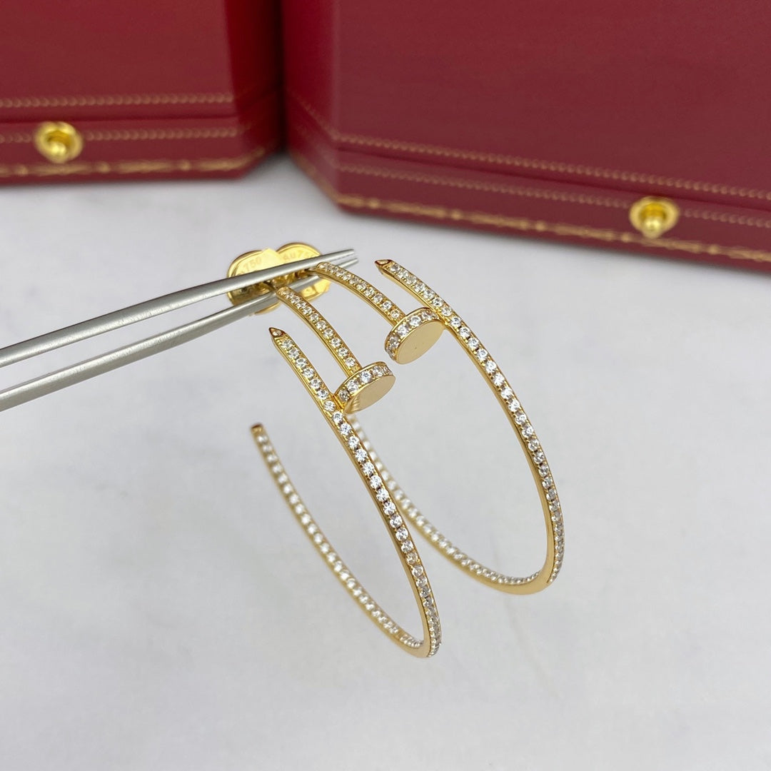 ¡®Veyra Jewelry¡¯JUSTE EARRINGS FULL DIAMONDS 1.8MM