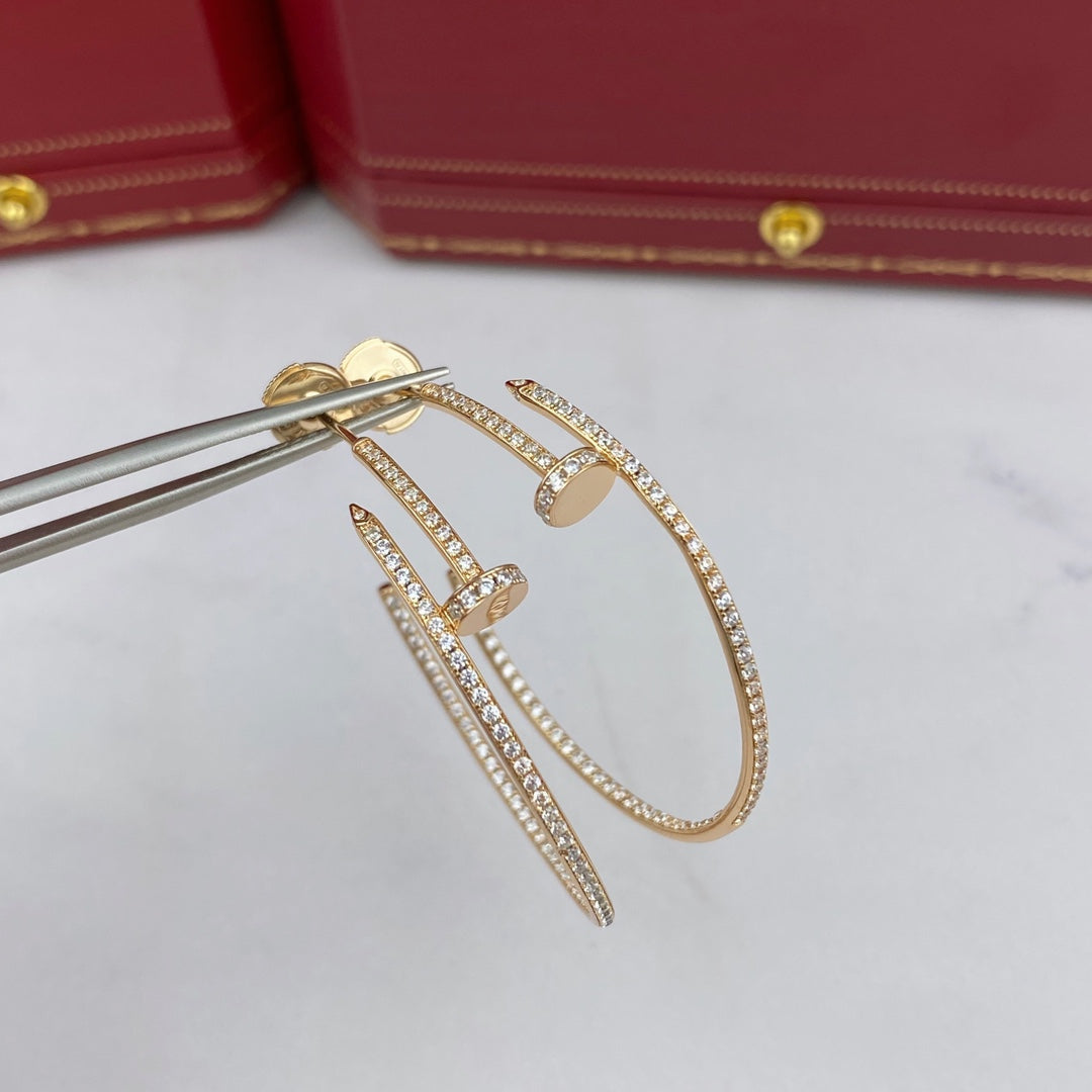 ¡®Veyra Jewelry¡¯JUSTE EARRINGS FULL DIAMONDS 1.8MM