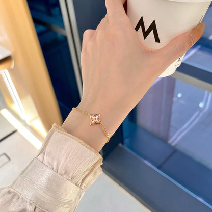 ¡®Veyra Jewelry¡¯STAR 1 DIAMOND PINK GOLD BRACELET