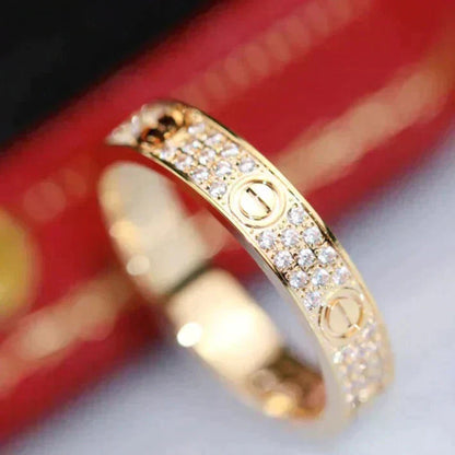 ¡®Veyra Jewelry¡¯LOVE RING 3.6MM DIAMOND PAVED