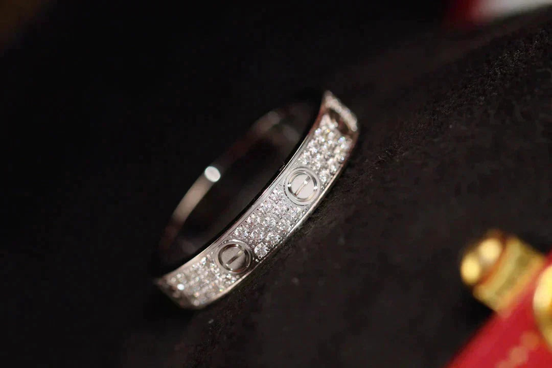 ¡®Veyra Jewelry¡¯LOVE RING 3.6MM DIAMOND PAVED