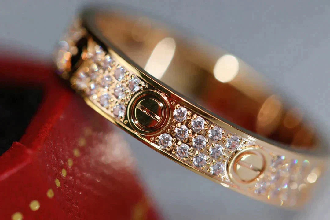 ¡®Veyra Jewelry¡¯LOVE RING 3.6MM DIAMOND PAVED