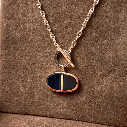 ¡®Veyra Jewelry¡¯CHAINE VERSO BLACK CERAMIC NECKLACE