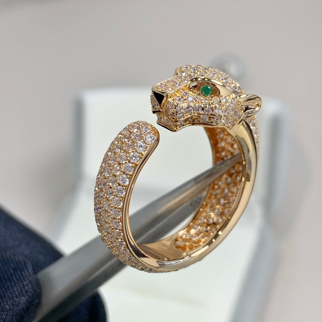 ¡®Veyra Jewelry¡¯PANTHERE PINK GOLD DIAMOND RING