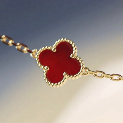 ¡®Veyra Jewelry¡¯CLOVER 20 MOTIFS CARNELIAN NECKLACE