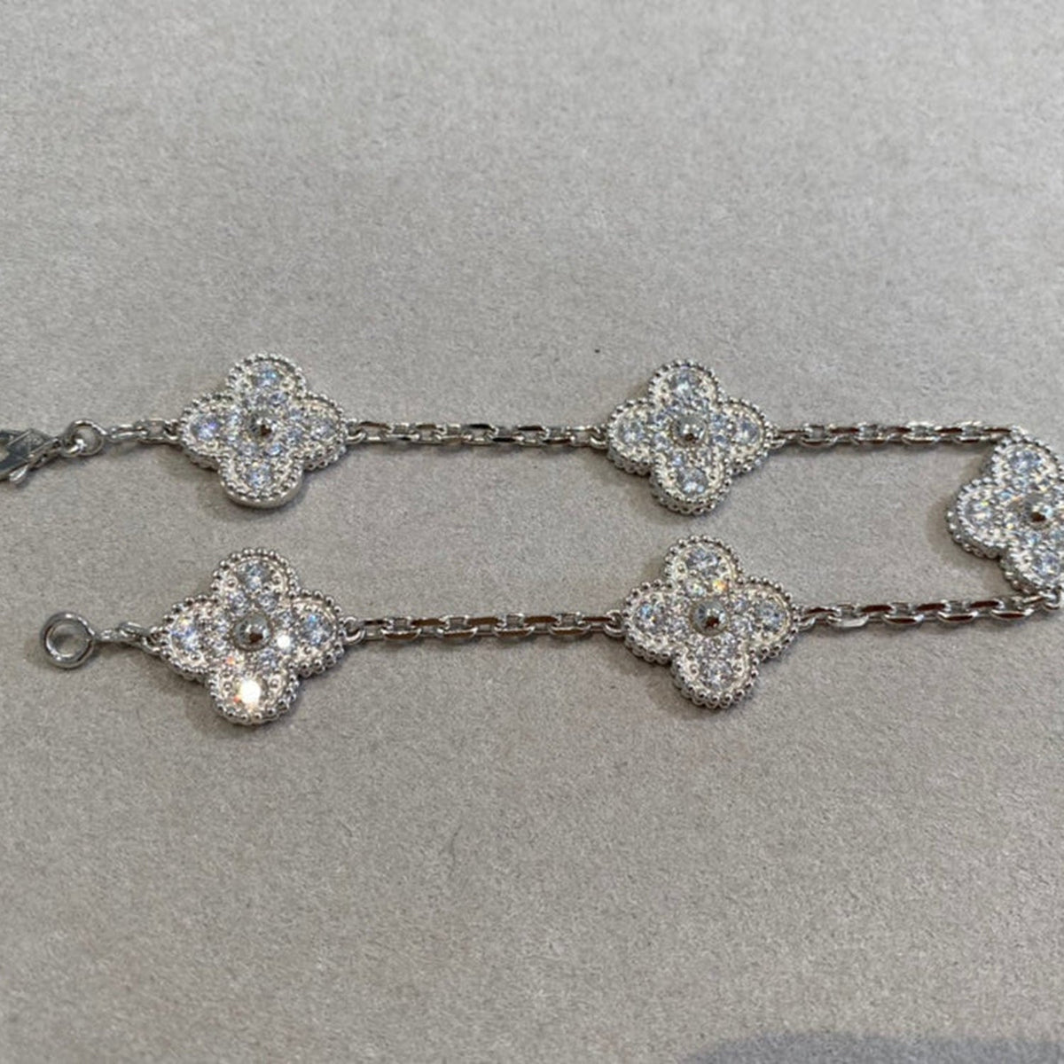 [Veyra Jewelry] New  CLOVER 5 MOTIF FULL DIAMOND BRACELET COLLECTION