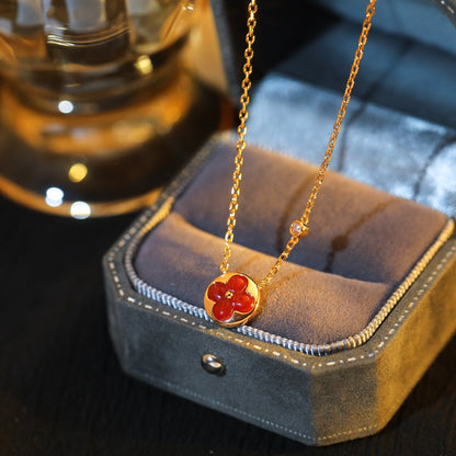 ¡®Veyra Jewelry¡¯SUN PEDANT PINK GOLD 1 DIAMOND NECKLACE