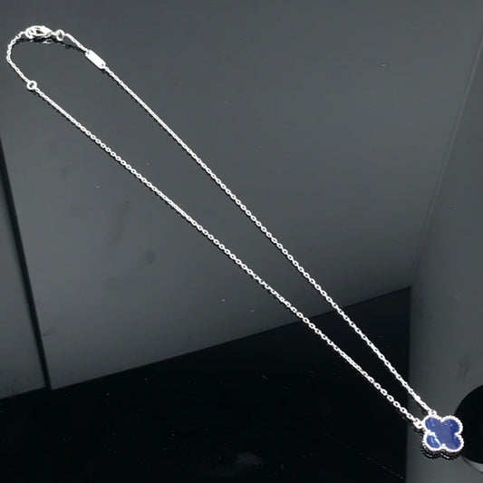 ¡®Veyra Jewelry¡¯CLOVER PIETERSITE SILVER LONG NECKLACE