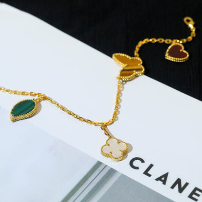 ¡®Veyra Jewelry¡¯LUCKY SPRING 5 MOTIF GOLD BRACELET