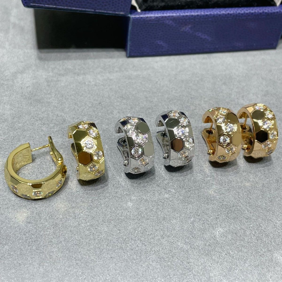¡®Veyra Jewelry¡¯BEE LOVE DIAMOND HOOP EARRINGS
