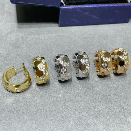 ¡®Veyra Jewelry¡¯BEE LOVE DIAMOND HOOP EARRINGS