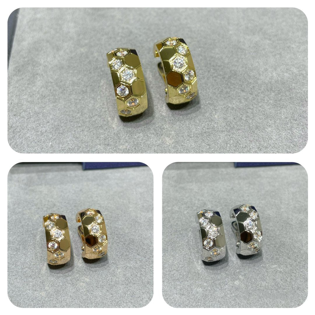 ¡®Veyra Jewelry¡¯BEE LOVE DIAMOND HOOP EARRINGS