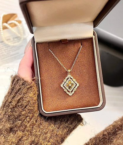 [Veyra Jewelry] B.C.L ENAMEL ROTATING SINGLE-DIAMOND NECKLACE£¨Various colors£©