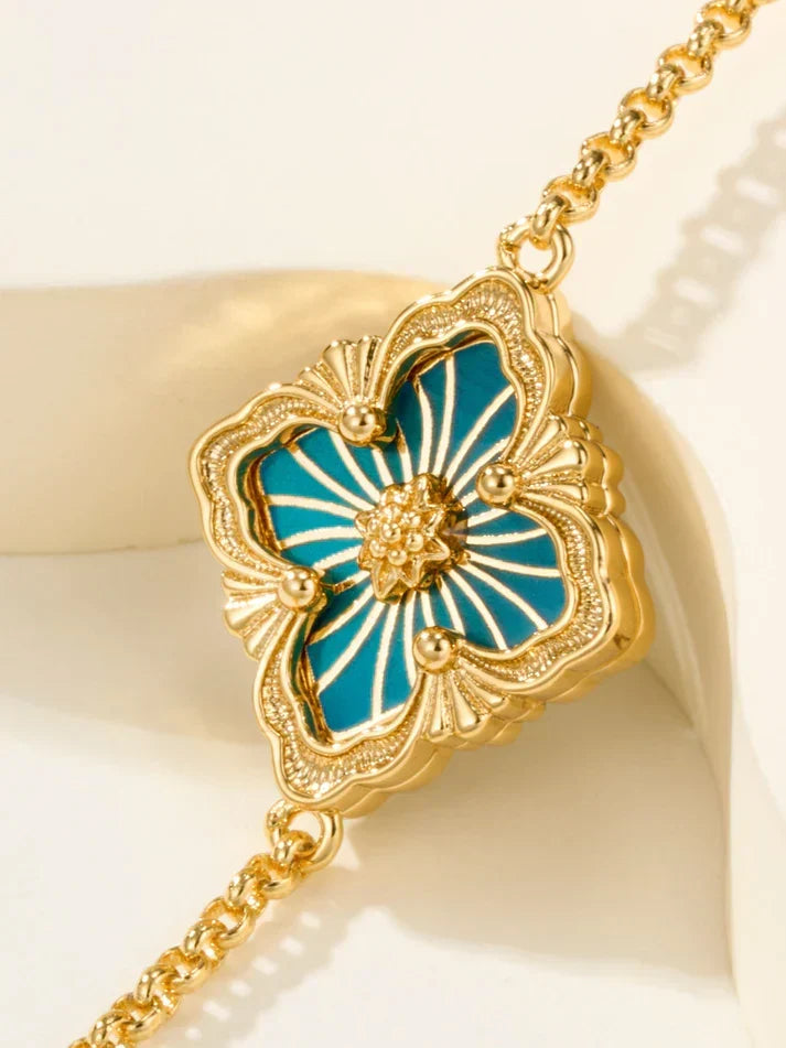 [Veyra Jewelry]B.C.L ENAMELED One-Flower Bracelet£¨Various Colors)