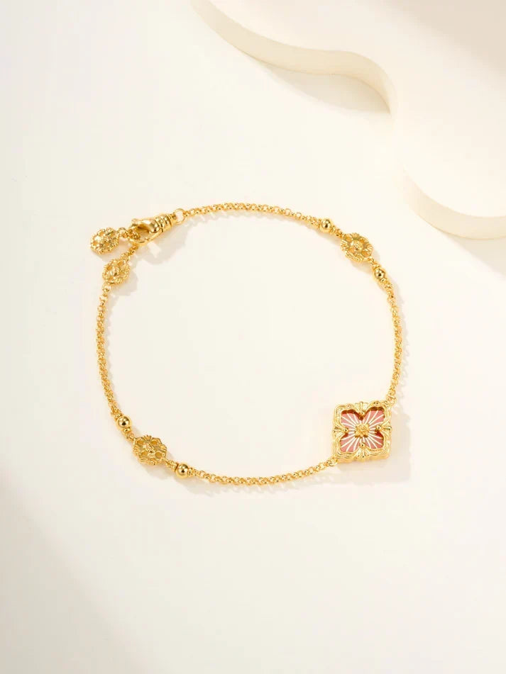 [Veyra Jewelry]B.C.L ENAMELED One-Flower Bracelet£¨Various Colors)