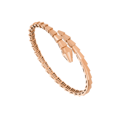 [Veyra Jewelry]Viper Silver No‑Diamond Snake Bracelet