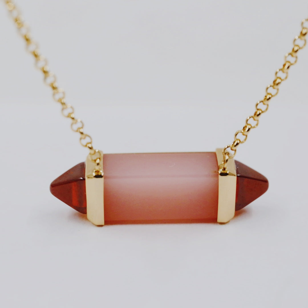 ¡®Veyra Jewelry¡¯Color Stone Bar Pendant Necklace
