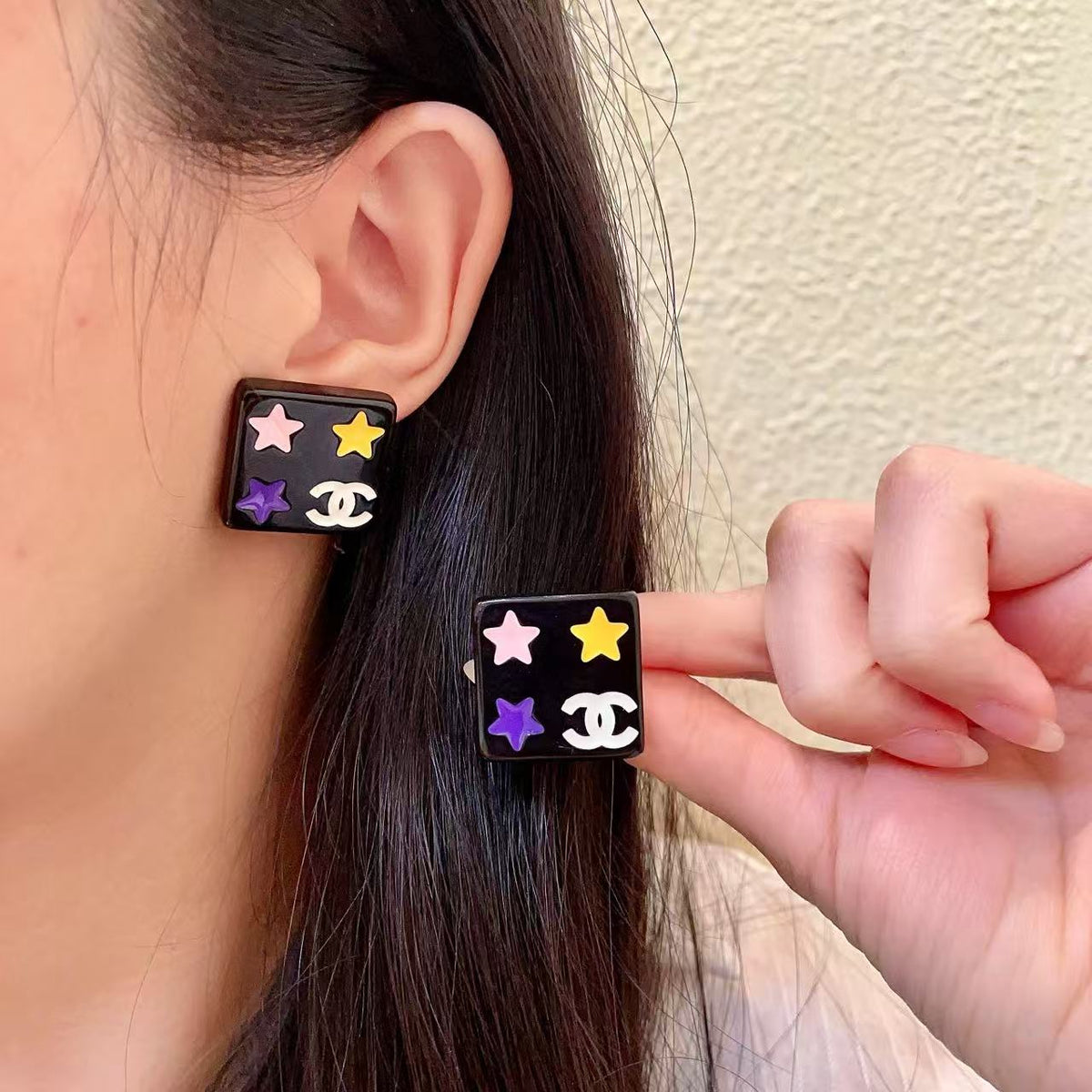 [Veyra Jewelry]Square Stud Earrings