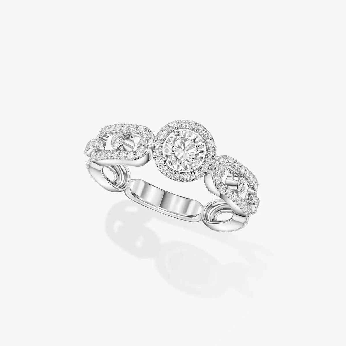 [Veyra Jewelry]Move Link Solitaire Ring
