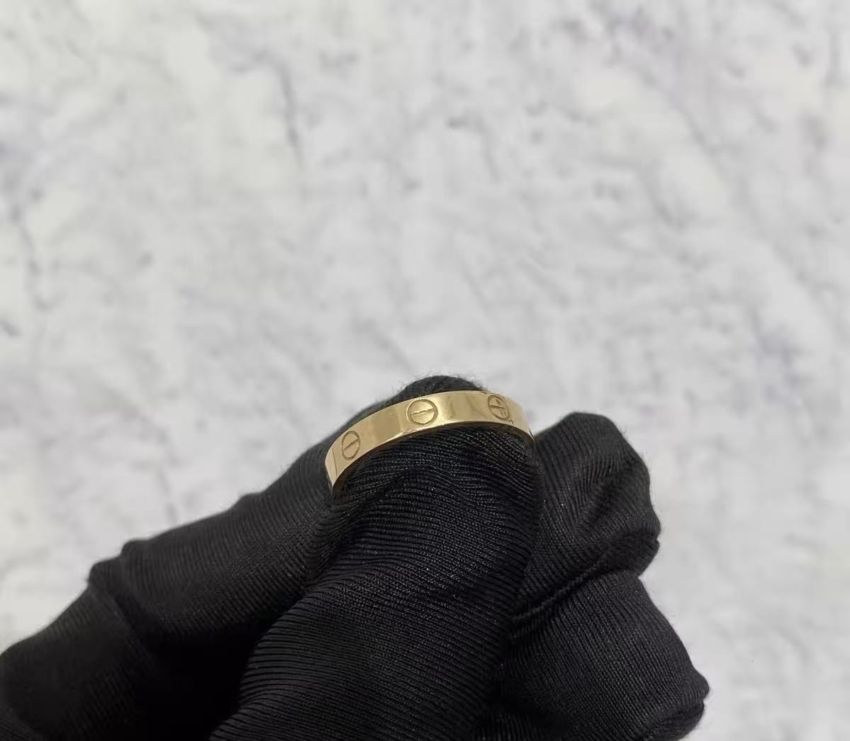 ¡®Veyra Jewelry¡¯LOVE RING 4MM Plain version, GOLD