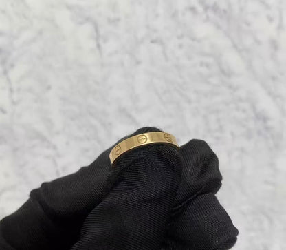 ¡®Veyra Jewelry¡¯LOVE RING 4MM Plain version, GOLD