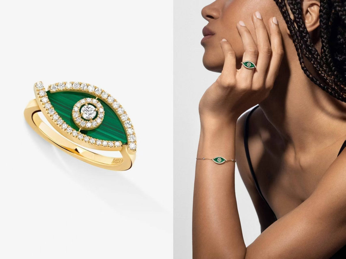 [Veyra Jewelry]Lucky Eye Malachite Ring