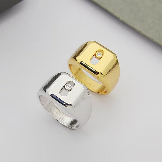[Veyra Jewelry] My Move Natural Titanium Signet Ring