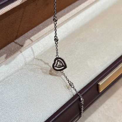 [Veyra Jewelry]Heart Sliding Diamond Bracelet