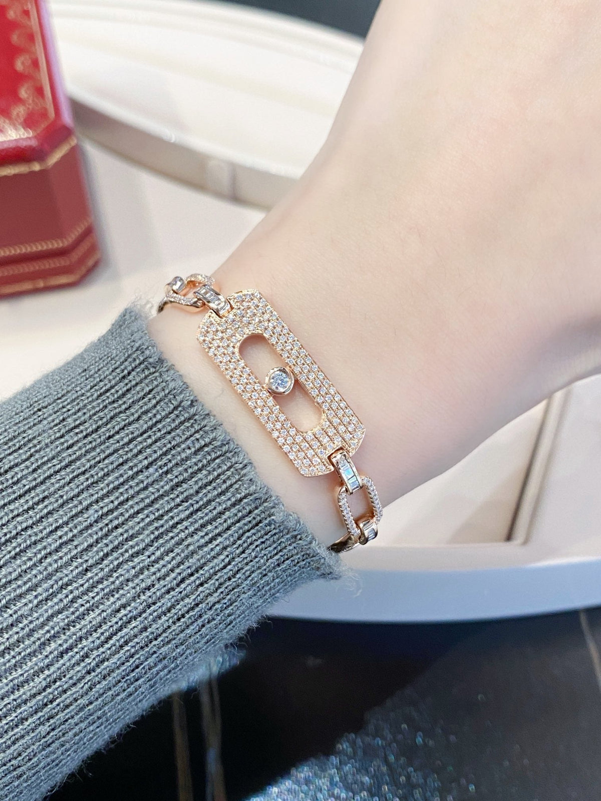 [Veyra Jewelry]My Move Pavé Chain Bracelet