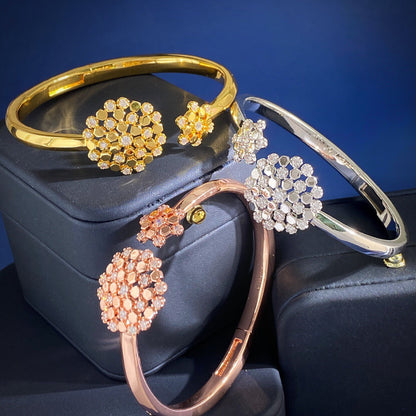 ¡®Veyra Jewelry¡¯ Honeycomb Diamond Open Bangle