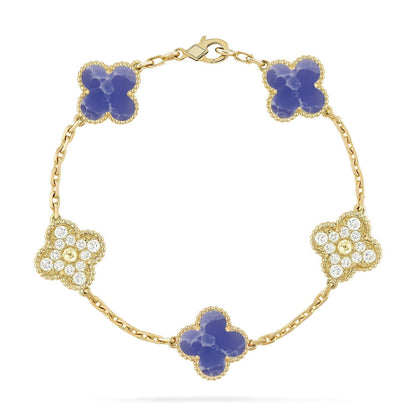 [Veyra Jewelry]New CLOVER 5 MOTIF BLUE VEINS BRACELET COLLECTION