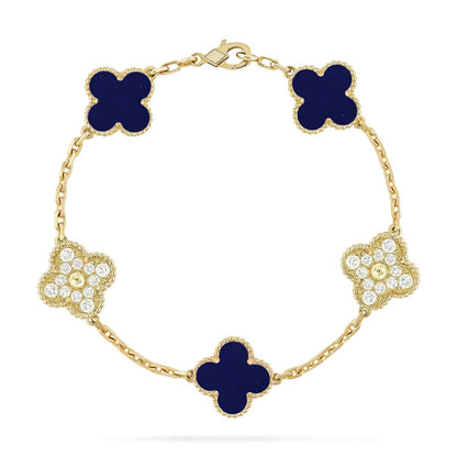 [Veyra Jewelry]New CLOVER 5 MOTIF LAPIS LAZULI BRACELET COLLECTION
