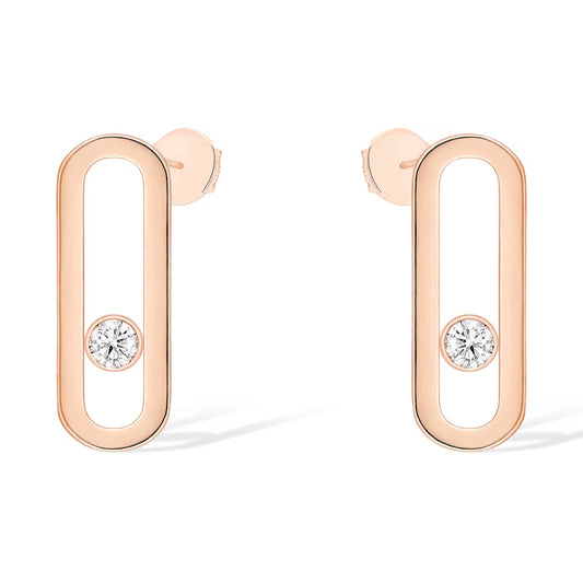 [Veyra Jewelry]MOVE UNO SMALL 1 DIAMOND EARRINGS
