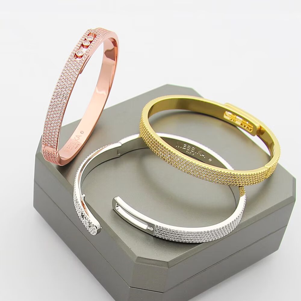 [Veyra Jewelry]Move Noa Full Pavé Diamond Bangle Bracelet