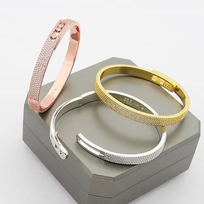 [Veyra Jewelry]Move Noa Full Pavé Diamond Bangle Bracelet