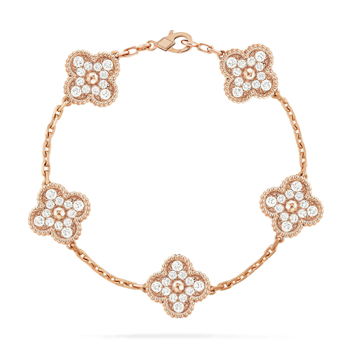 [Veyra Jewelry] New  CLOVER 5 MOTIF FULL DIAMOND BRACELET COLLECTION