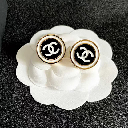 [Veyra Jewelry]Classic Double C Stud Earrings