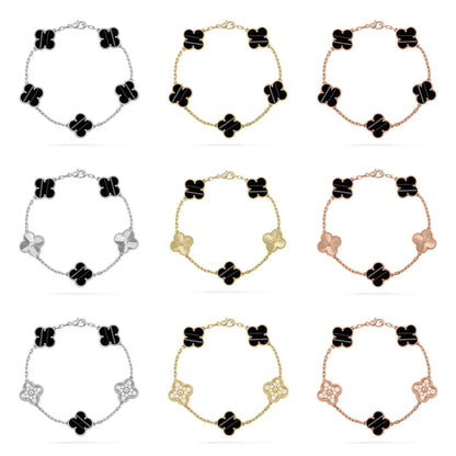 [Veyra Jewelry]New  CLOVER 5 MOTIF PULSAR STONE BRACELET COLLECTION