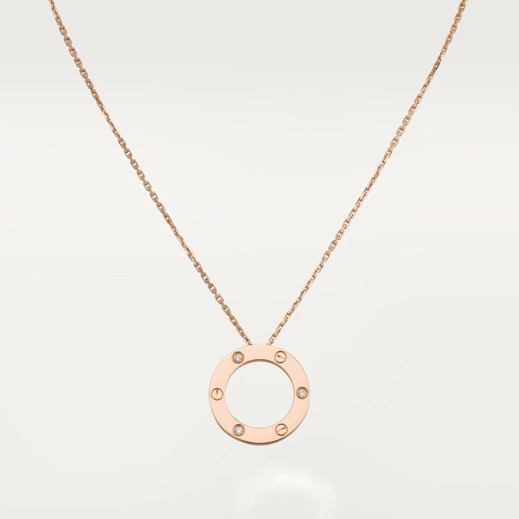 ¡®Veyra Jewelry¡¯LOVE NECKLACE 16MM 3 DIAMONDS