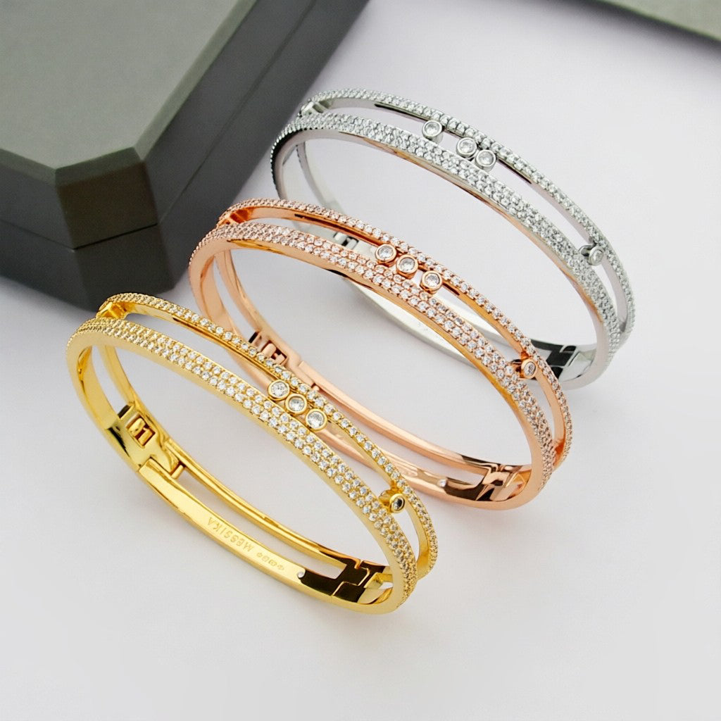 [Veyra Jewelry]Move Romane pavé bangle