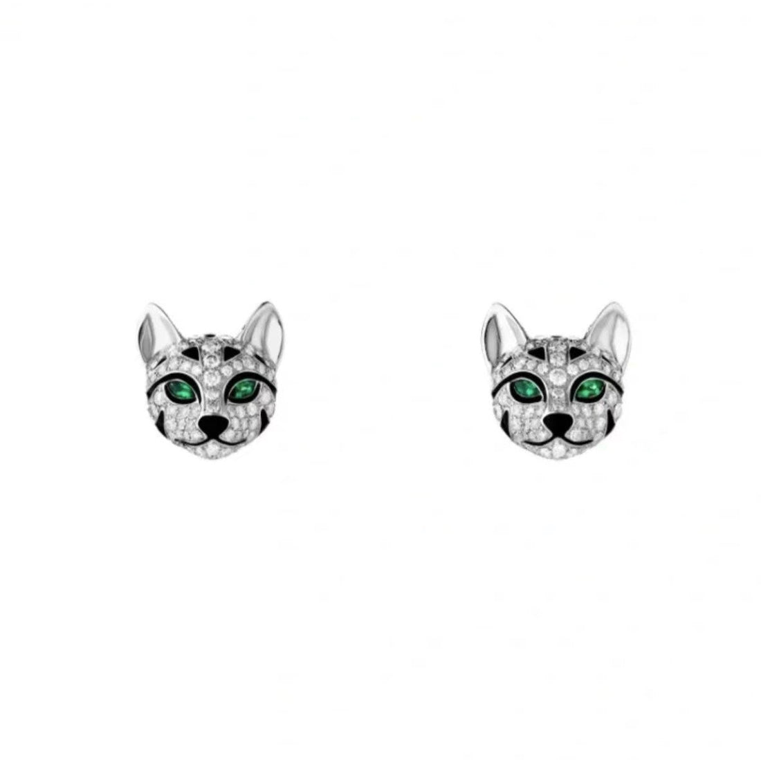 ¡®Veyra Jewelry¡¯ Panther Face Stud Earrings