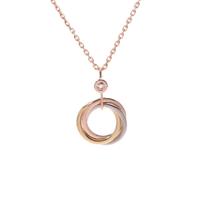 ¡®Veyra Jewelry¡¯TRINITY SILVER GOLD PINK GOLD NECKLACE